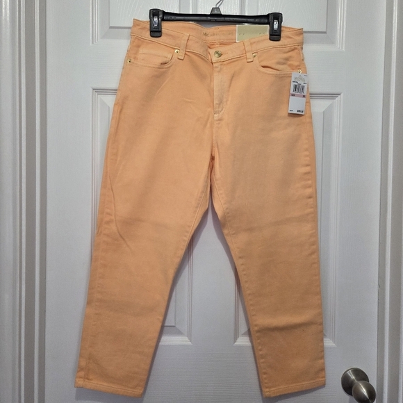 MICHAEL Michael Kors Pants - Micheal Kors Mid Rise Izzy Cropped Skinny Cottonblend Pants Sz 10 Spring Summer